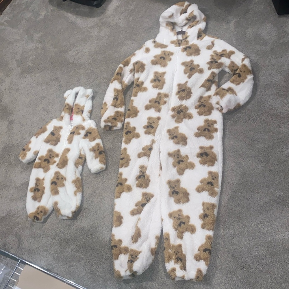 Teddy bear jumpsuit set